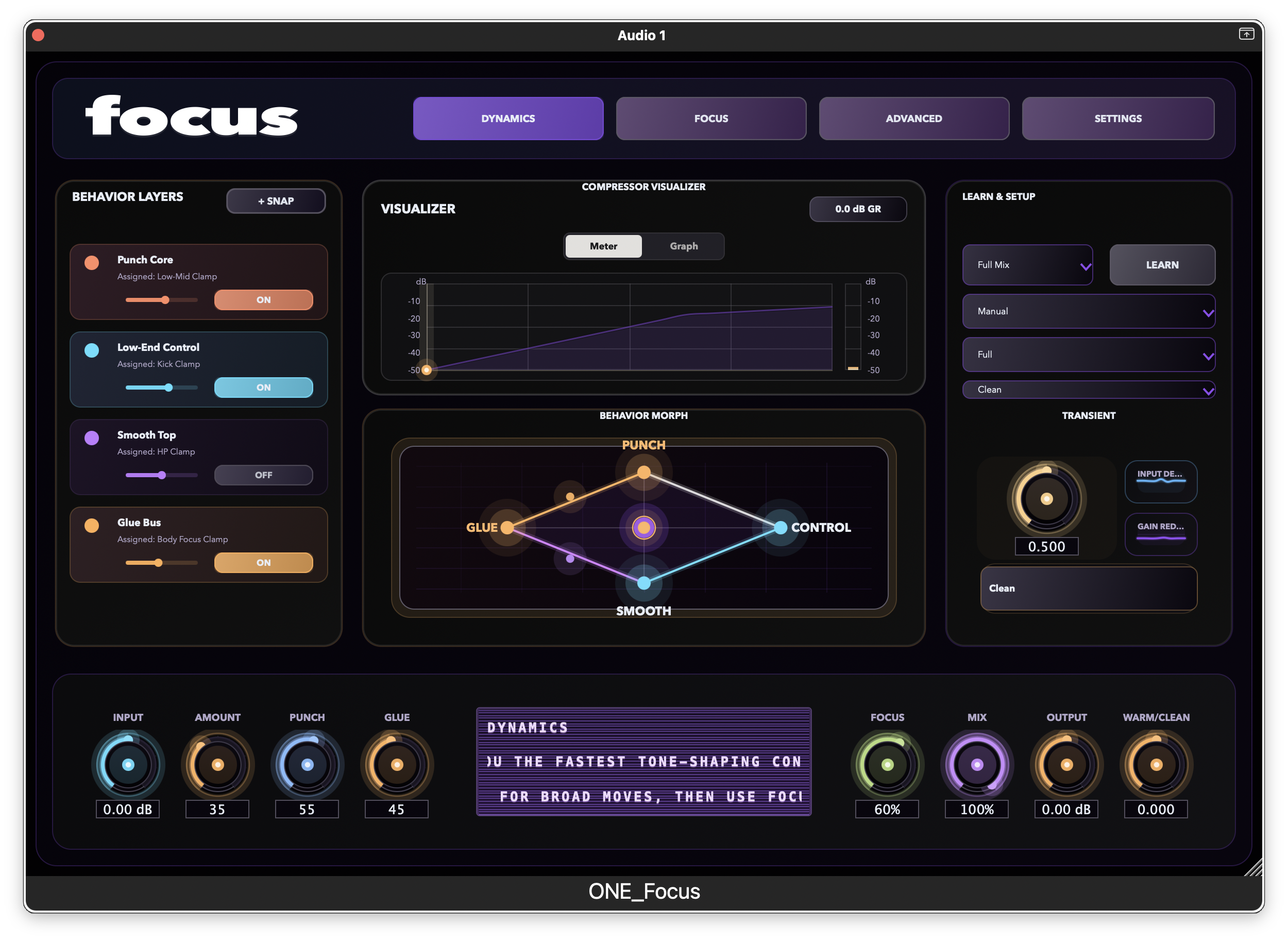 ONE_Focus dynamics page
